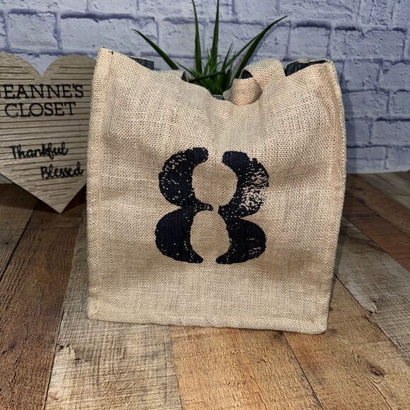 FEED target collaboration burlap tote bag - Picture 2 of 12